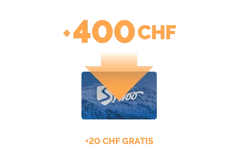 Aufladung im Wert von 400 CHF