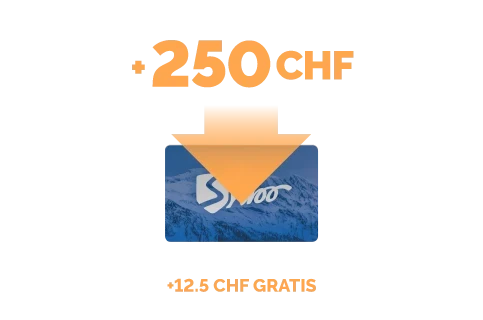 Aufladung im Wert von 250 CHF